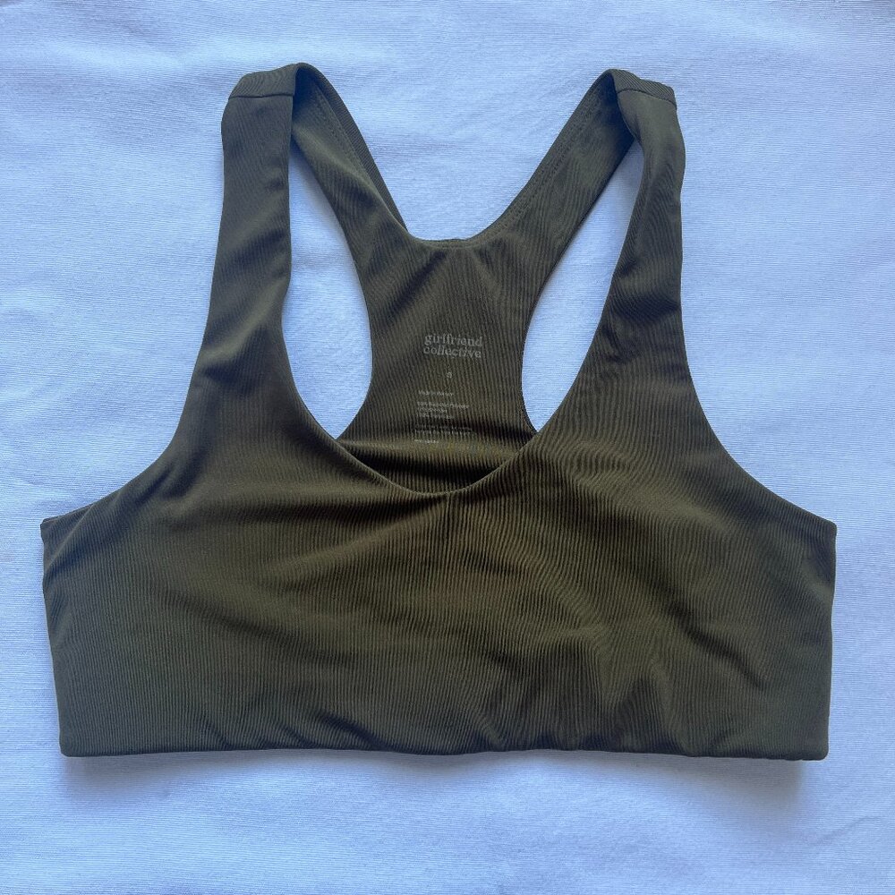 Girlfriend collective Fern Lola V-Neck Bra size Small